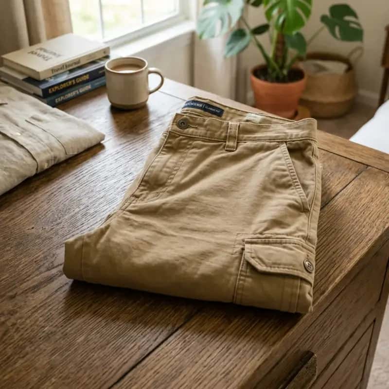 Khaki Chino Walking Shorts