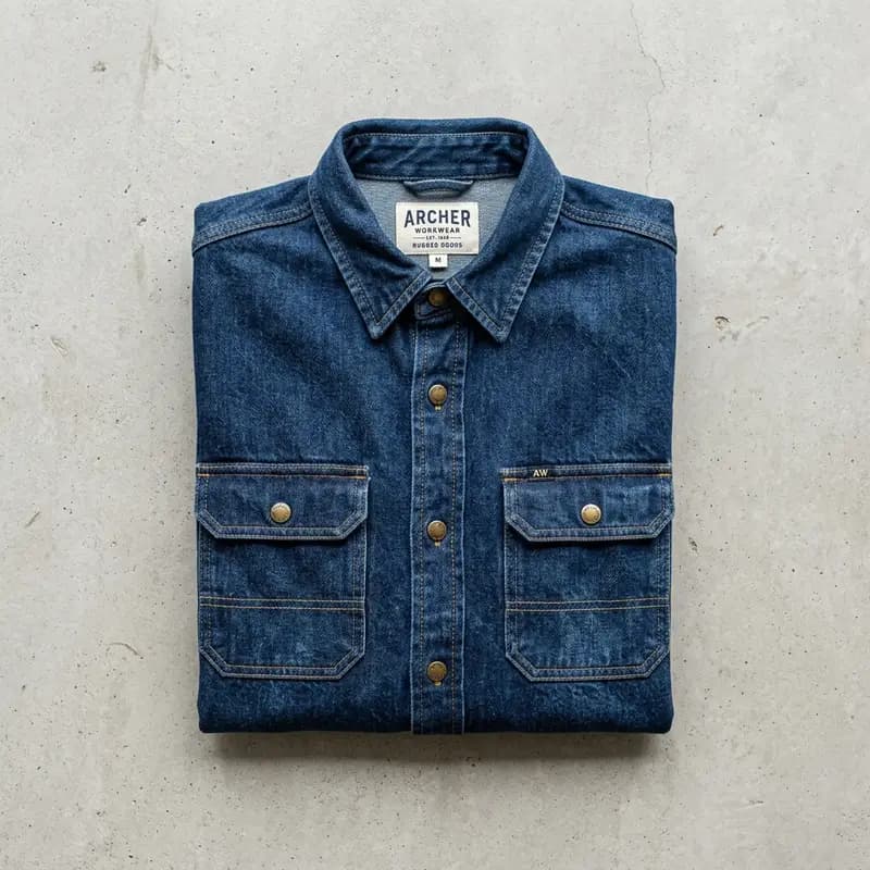 Denim Workwear Utility Shirt