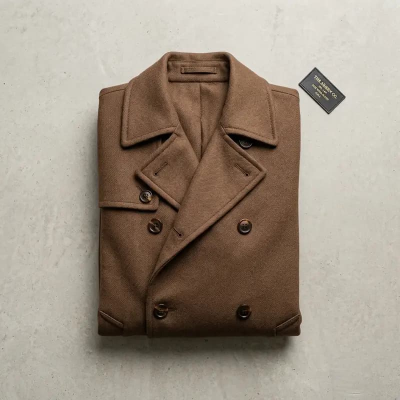 Winter Double-Breasted Trench Coat