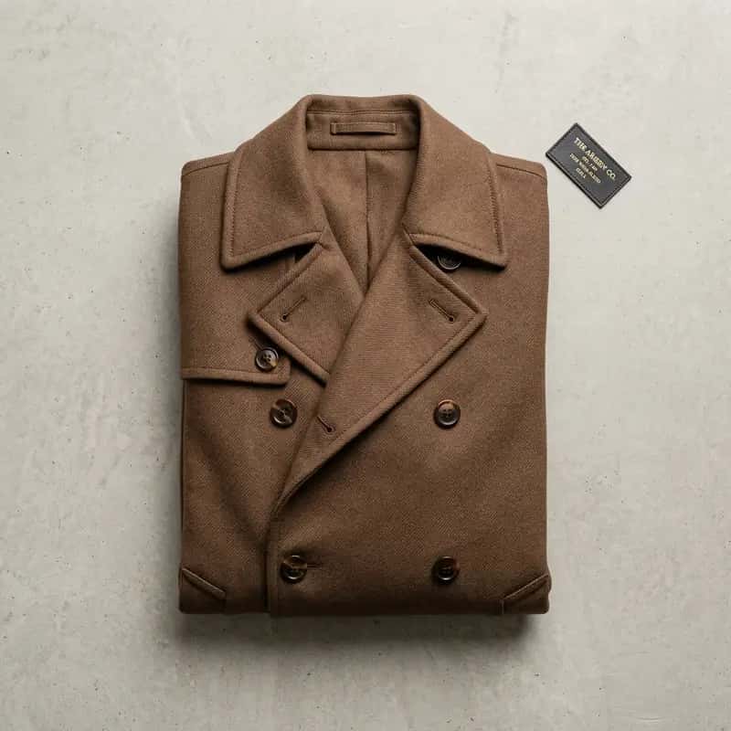 Winter Double-Breasted Trench Coat